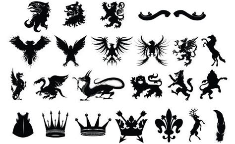 Heraldry Symbols Vector Pack Graphics The Adobe Illustrator Heraldry ...