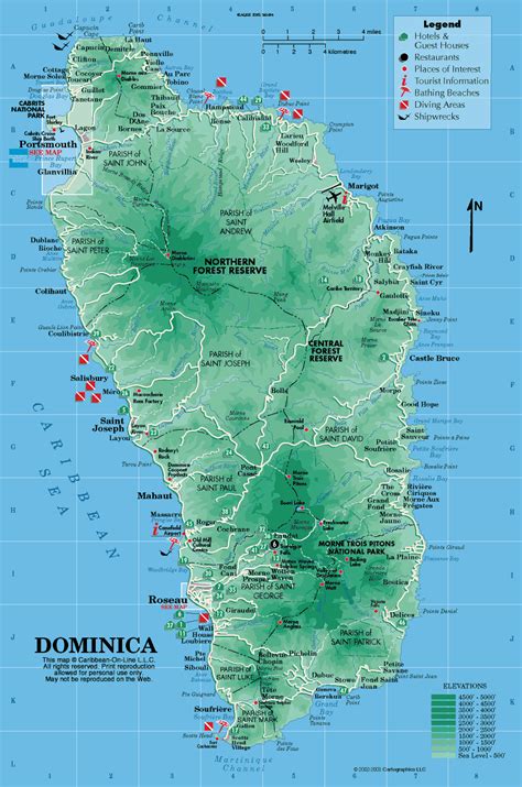 Dominica Map