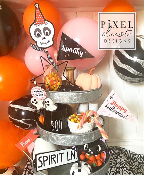 Halloween Printable Pennant Flags - Spooky Set – Pixeldust Designs