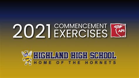 Highland High School Graduation - 2021 - YouTube