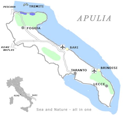 APULIA: Map of Apulia -GD Italy.com