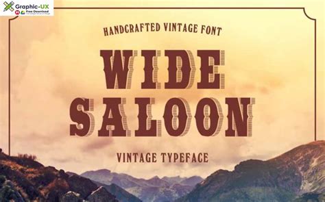 Saloon Font – GraphicUX