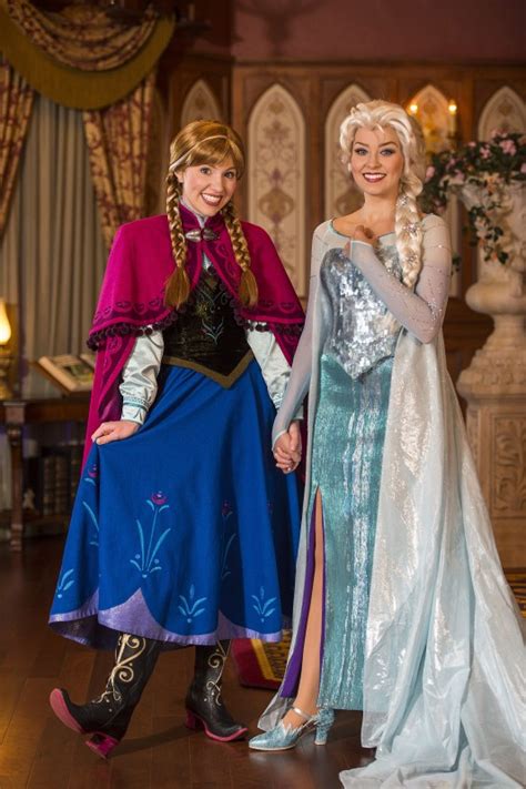 Meet Anna and Elsa in Princess Fairytale Hall at Magic Kingdom