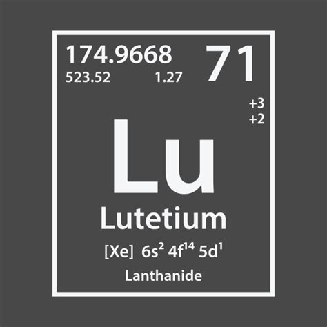 Lutetium Element - Lutetium - T-Shirt | TeePublic