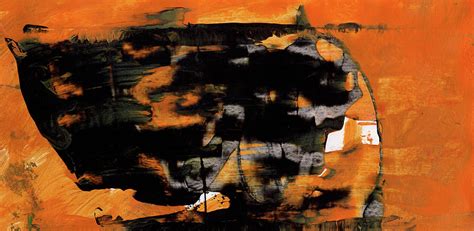 Within - Orange And Black Abstract Painting Painting by Modern Abstract ...