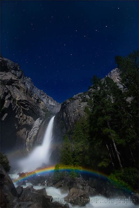 Moonbow, Lower Yosemite Fall, Yosemite- Gary Hart Photography Night Photography, Photography ...