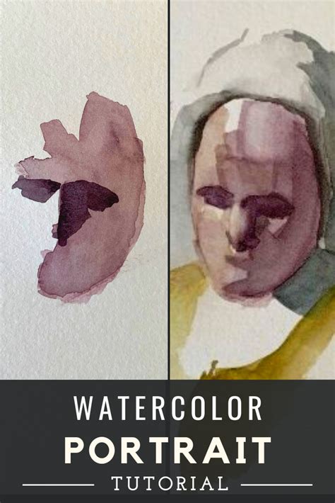 How To Watercolor Portrait Painting Sketch | Watercolor portraits, Watercolor painting for ...