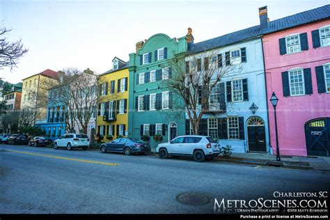 Rainbow Row Charleston, SC - MetroScenes.com - Downtown Charleston ...