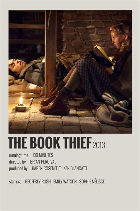 Alternative Minimalist Movie/Show Polaroid Poster - The Book Thief ...