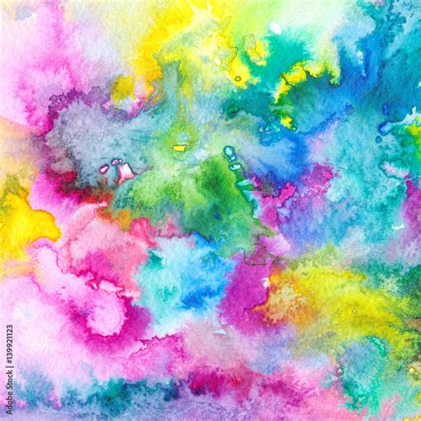 Abstract watercolor background. Multicolor background. Stock ...