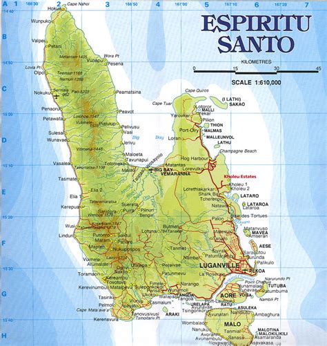 Espiritu Santo Map