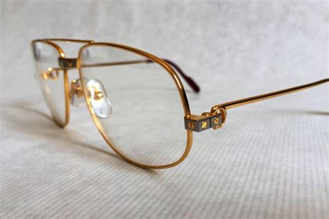 Cartier Romance Santos Vintage Glasses 18k Gold Plated including ...