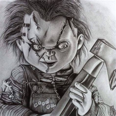 Chucky 2015 | Chucky drawing, Horror movie tattoos, Pencil sketch images