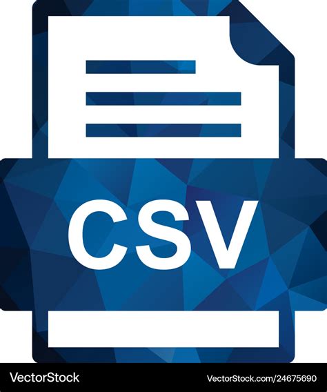 Csv file document icon Royalty Free Vector Image