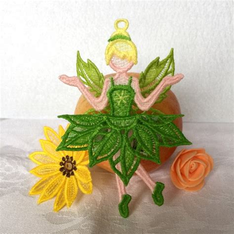 3D FSL Fairy Free Standing Lace Machine Embroidery Designs Instant Download 5x5 hoop 6 designs ...