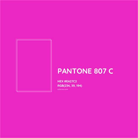 About PANTONE 807 C Color - Color codes, similar colors and paints ...