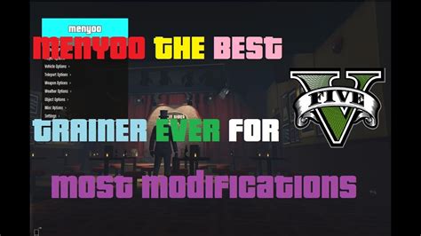 GTA V- Menyoo THE BEST EVER TRAINER - YouTube