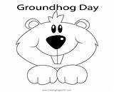 Celebration Groundhog Day Coloring Page For Kids  Free sketch template