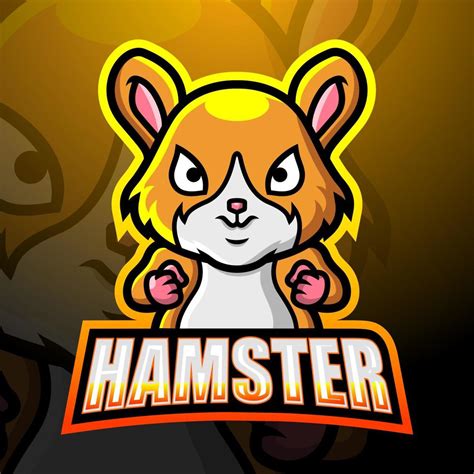 Hamster mascot esport logo design 5741088 Vector Art at Vecteezy