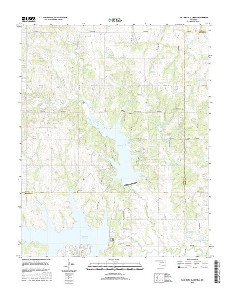 MyTopo Lake Carl Blackwell, Oklahoma USGS Quad Topo Map