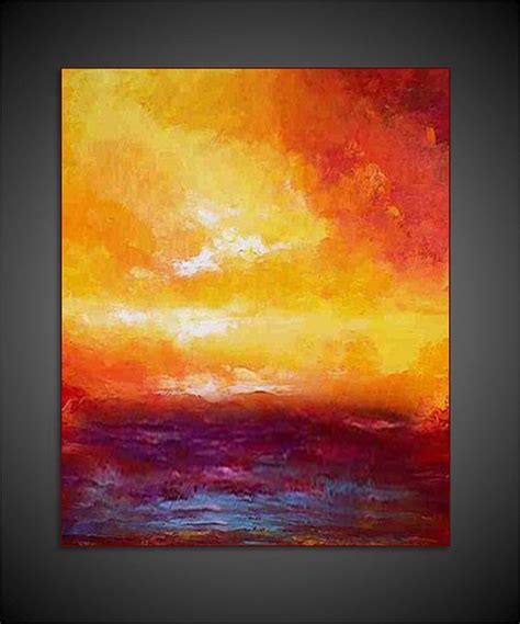 Abstract Sunset Painting: | Sunset painting, Art painting, Abstract watercolor paintings tutorials