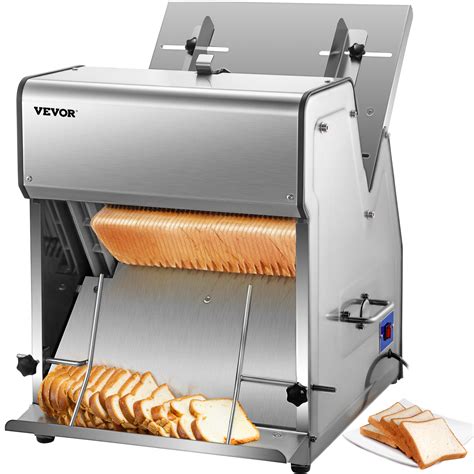 VEVOR Commercial Toast Bread Slicer, 12mm Thickness Electric Bread ...