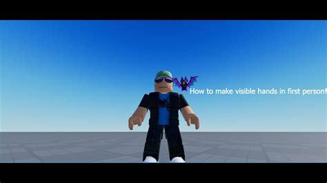 How to make visible hands in first person in Roblox Studio! - YouTube