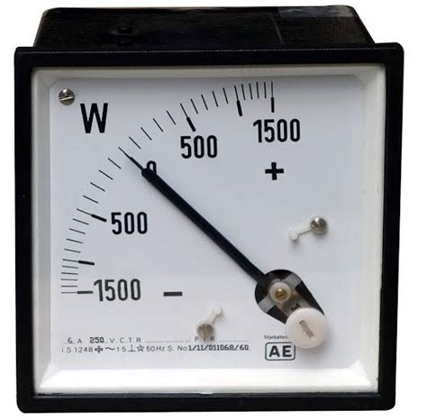 Wattmeter | Construction-working principle-types of wattmeter