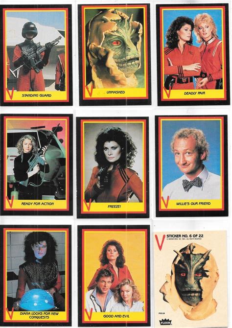 V Original TV Series Trading Cards HIGH GRADE 1984 FLEER YOU CHOOSE ...