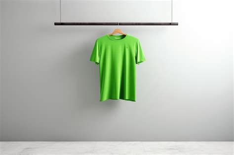 Premium AI Image | Green t shirt mockup