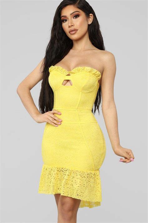 Yellow Dresses for girls #Fashiondresses | Fashion nova dress, Yellow dress, Mini dress