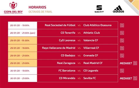 Marta James Headline: Copa Del Rey Fixtures Table