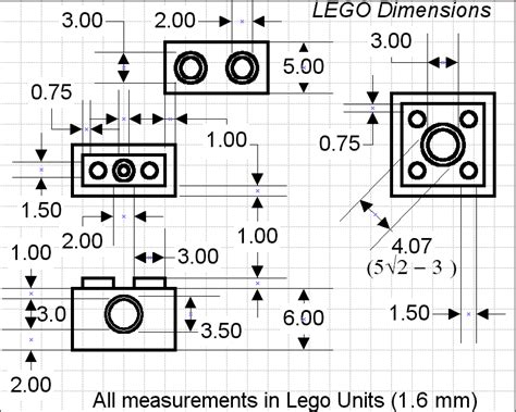 What are the dimensions of a LEGO brick?