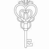 Key Coloring Pages Printable For Free Download sketch template
