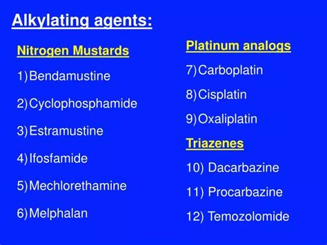 PPT - Alkylating agents: PowerPoint Presentation, free download - ID ...