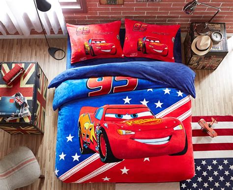 Disney Cars Film Themed Kids Bedding Set Twin Queen Size