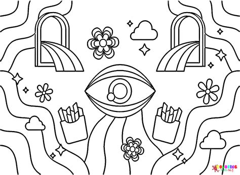 Groovy Hippie Coloring Pages Coloring Pages - vrogue.co