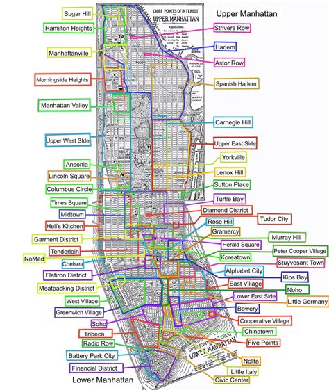 Neighborhoods of New York City. - Maps on the Web