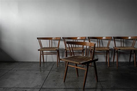 Set of Eight Dining Chairs in Seagrass - Galerie Half