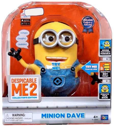 Despicable Me 2 Minion Dave Exclusive 9 Action Figure Interactive ...