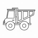 Dump Truck Coloring Page Stock Illustrations – 180  sketch template