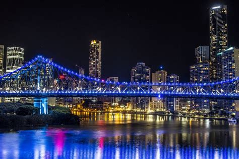 Story Bridge and the Brisbane Skyline at Night | Things to do in ...