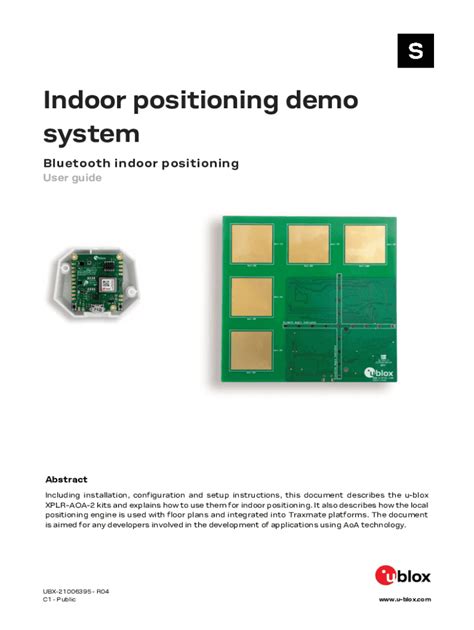 Fillable Online Indoor positioning demo system, user guide. Bluetooth ...