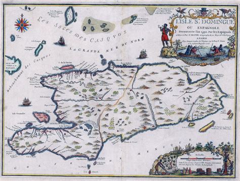 1723 map of Hispaniola