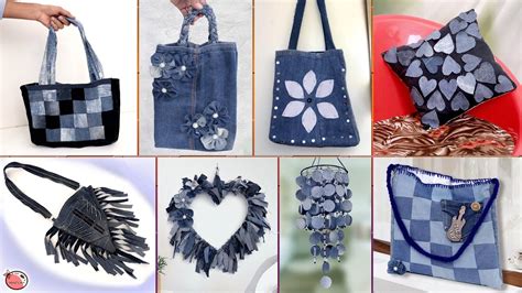 Old Jeans Reuse Craft Ideas !!! DIY Old Clothes || Best Out of Waste ...