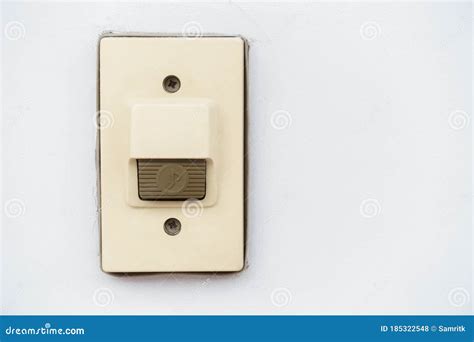 Doorbell or Buzzer on White Concrete Wall Stock Photo - Image of sign ...