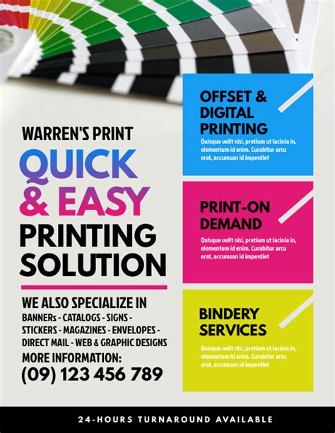 Print Shop Flyer Template | PosterMyWall