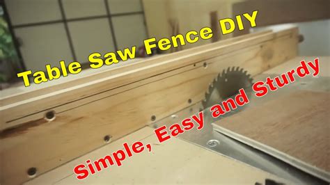 DIY TABLE SAW FENCE - YouTube