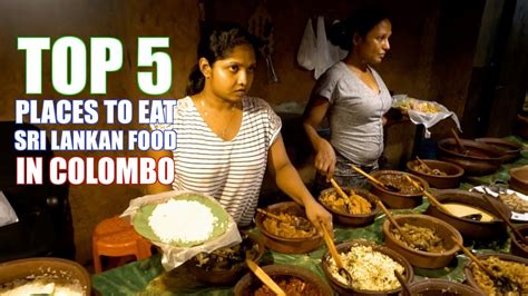 Top 5 Places to eat in Colombo Sri Lanka - Food Tour Sri Lankan - Restaurants in Colombo - - YouTube