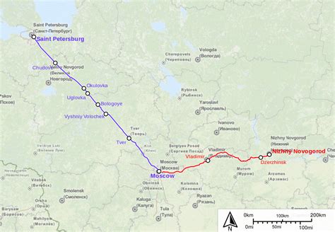 Russia - High Speed Train Sapsan by RZD • Map • PopulationData.net